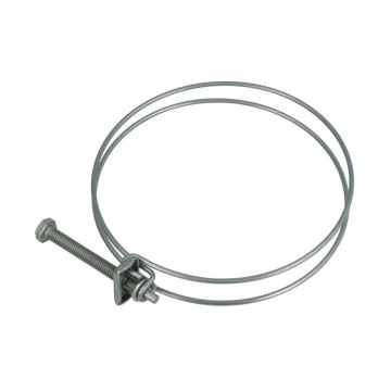 double wire hose clamp - stainless steel