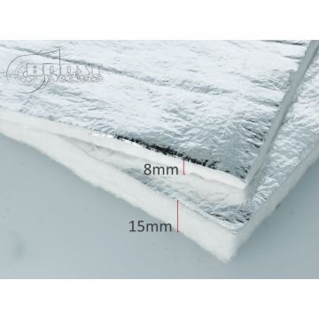 Heat Protection – Fiberglass Mat with Aluminum coating 15mm –30x30cm
