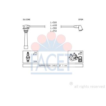 Facet 47111 Ignition cable kit Hyundai / Kia