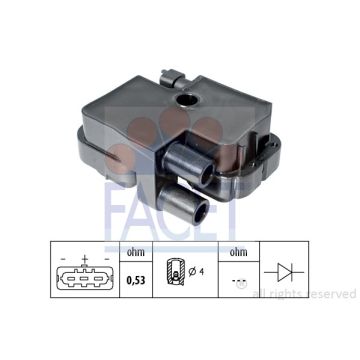 Facet 96317 Ignition coil Mercedes / Puch