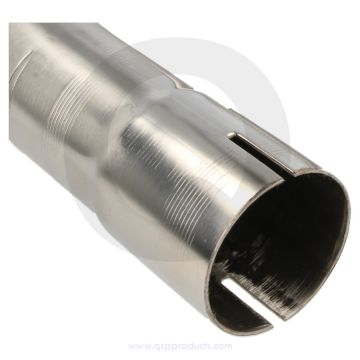 QSP stainless steel pipe with socket – 1mtr